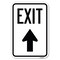 Signmission Exit Sign Exit with Up Arrow Heavy-Gauge Aluminum Sign, 12" H, 18" L, A-1218-24030 A-1218-24030 - alternate 1